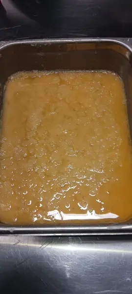 Golden cannabis extract during post-processing