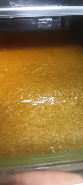 Golden cannabis extract during post-processing