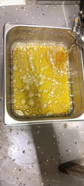 Golden cannabis extract during post-processing