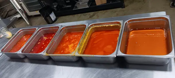 Golden cannabis extract during post-processing