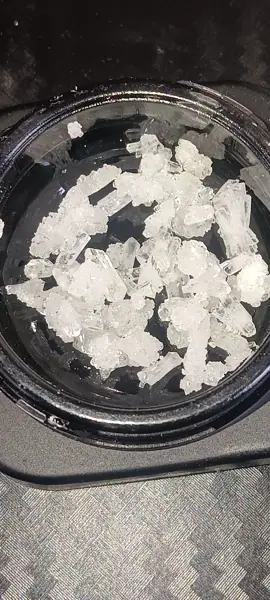 THCa diamond crystals, macro photo