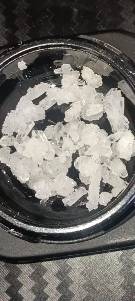 THCa diamond crystals, macro photo