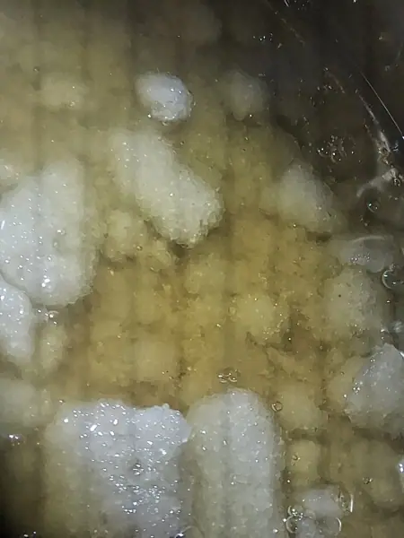 THCa diamond crystals, macro photo