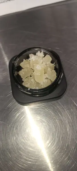 THCa diamond crystals, macro photo