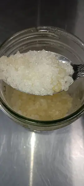 THCa diamond crystals, macro photo