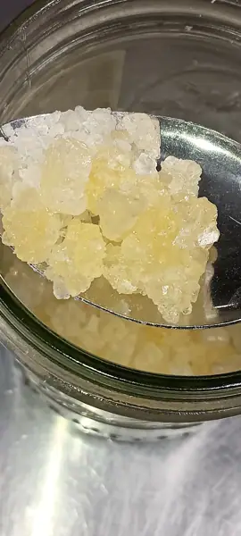 THCa diamond crystals, macro photo
